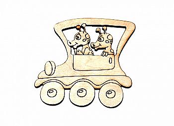 Заготівка-магніт дерев`яна "В гості" 85*75 мм, ZS097 Заготівка-магніт дерев`яна "В гості" 85*75 мм, ZS097