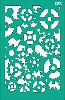 Трафарет самоклеящийся Фоновый 13*20 см №1306 Абстракция Роса