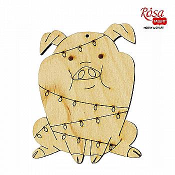 Заготовка "Свинка в гирлянде", фанера, 7,9*10 см, 4801644, Rosa Talent (4) Заготовка "Свинка в гирлянде", фанера, 7,9*10 см, 4801644, Rosa Talent (4)