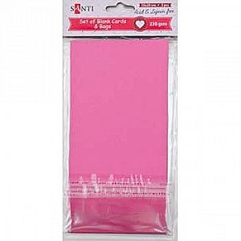 Набір рожевих заготовок для листівок, 10*20, 952292