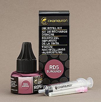 Чорнило для заправки маркера Chameleon 25 мл - Burgundy (бордовий, RD5), CT9042 Чорнило для заправки маркера Chameleon 25 мл - Burgundy (бордовий, RD5), CT9042