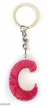 Брелок буква "C", красная, 554277 Брелок буква "C", красная, 554277