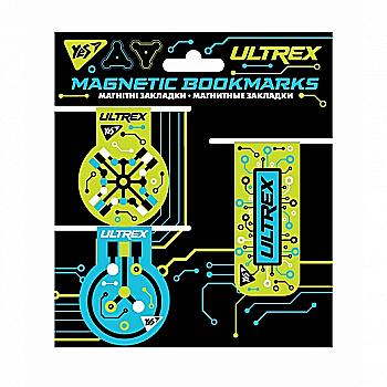 Закладки магнітні YES "Ultrex" 3 шт, 707619