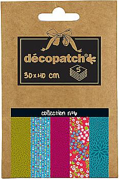 Набір паперу для декупажу Сollection №6, 5 арк, DP006O ТМ "Clairefontaine" Набір паперу для декупажу Сollection №6, 5 арк, DP006O ТМ "Clairefontaine"