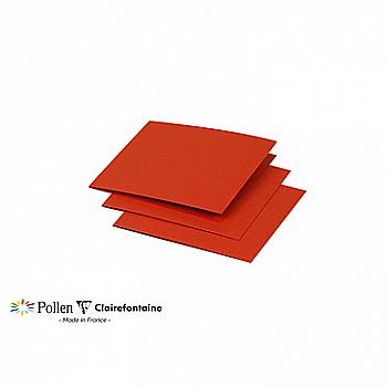 Заготовка для открыток сложенная Pollen 116*116 мм/210 г, Coral red, Кораллово-красный, 16171C Clairefontaine Заготовка для открыток сложенная Pollen 116*116 мм/210 г, Coral red, Кораллово-красный, 16171C Clairefontaine