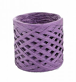 Рафія паперова для декору, 30 м, лавандова, 972777