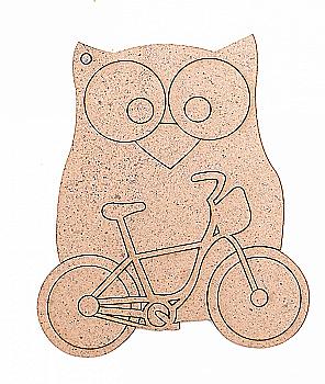 Заготівля Сова 4, 1 шт, ДВП, 9,0*7,8*0,3 см, Rosa Talent (5)