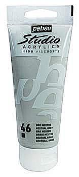 Краска акриловая "Studio" 100 мл Серый нейтральный, 837046 Краска акриловая "Studio" 100 мл Серый нейтральный, 837046