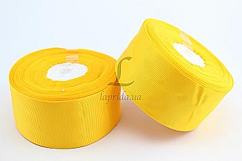 Лента репсовая 4 см-18 м, GX-16 желтая