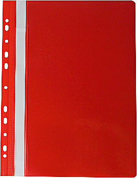 Швидкозшивач А4, перфорація, червоний ВМ.3331-05