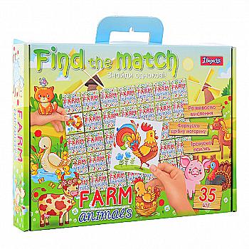 Набір для творчості "Find the match" "Farm Animals", 953029 Набір для творчості "Find the match" "Farm Animals", 953029
