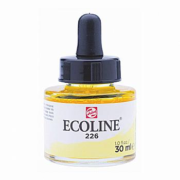 Краска акварельная жидкая Ecoline, (226), Пастельная желтая, 30 мл, Royal Talens Краска акварельная жидкая Ecoline, (226), Пастельная желтая, 30 мл, Royal Talens