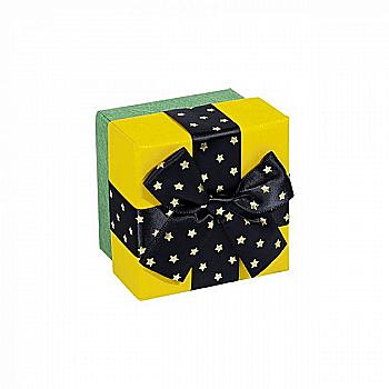 Подарункова коробка ювелірна, оливка і гірчиця, D29-15 Подарункова коробка ювелірна, оливка і гірчиця, D29-15