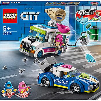 Конструктор Lego City "Полицейское преследование фургона с мороженым", 60314 Конструктор Lego City "Полицейское преследование фургона с мороженым", 60314