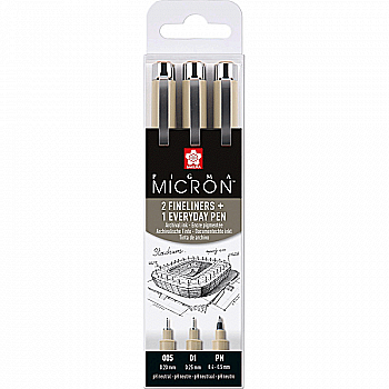 Набір лінерів Pigma Micron Urban 3 шт., Sakura Набір лінерів Pigma Micron Urban 3 шт., Sakura