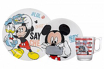 Набор посуды детский Disney Party Mickey, 3 пр., N5278 Luminarc Набор посуды детский Disney Party Mickey, 3 пр., N5278 Luminarc