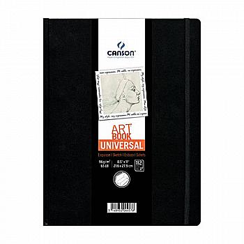 Блокнот для графики 112 л. 96 г (14*21,6 см) "UNIVERSAL", чёрн. обложка, 200006456 Canson