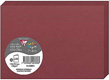 Заготовка д/открыток сложенная Pollen 110*155 мм/210 г, Maroon/Темно-бордовый, 2380C Заготовка д/открыток сложенная Pollen 110*155 мм/210 г, Maroon/Темно-бордовый, 2380C