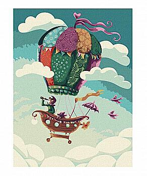 Картина по номерам 30*40 см "Путешественники", KHO5067