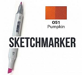 Маркер SKETCHMARKER, 2 пера: долото и тонкое, Pumpkin - Тыква, SM-O51 Маркер SKETCHMARKER, 2 пера: долото и тонкое, Pumpkin - Тыква, SM-O51