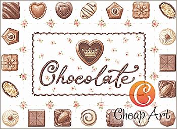 Карта декупажна А4 Chocolate, 45 г/м², 01049