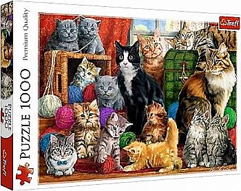 Пазл "1000" - Котяча зустріч, Trefl, 10555 Пазл "1000" - Котяча зустріч, Trefl, 10555