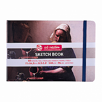Блокнот для графики Art Creation Молочница, Ян Вермер, 140г/м², 21*14,8 см, 80 л, Royal Talens Блокнот для графики Art Creation Молочница, Ян Вермер, 140г/м², 21*14,8 см, 80 л, Royal Talens