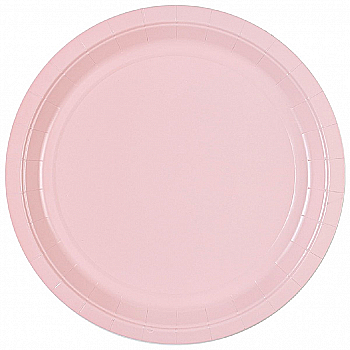 Тарілка пастель рожева 23 см 6 од, 1502-4900