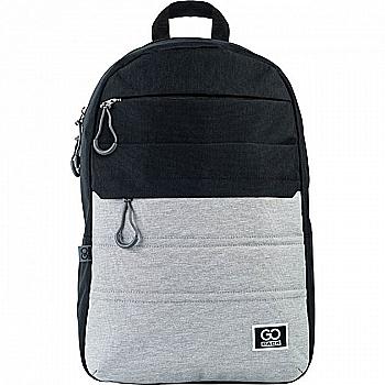 Рюкзак GoPack Сity 118-2, чёрно-серый, GO21-118L-2