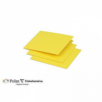 Заготовка для открыток сложенная Pollen 116*116 мм/210 г, Int. yellow, Интенсивный жёлтый, 16123C Clairefontaine Заготовка для открыток сложенная Pollen 116*116 мм/210 г, Int. yellow, Интенсивный жёлтый, 16123C Clairefontaine