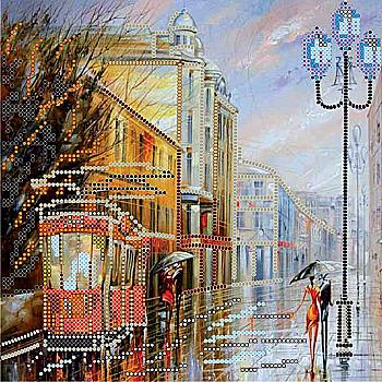 Схема для вишивки бісером "Дощовий вечір", AC-051 Схема для вишивки бісером "Дощовий вечір", AC-051