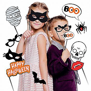 Набір аксесуарів YES! Fun Хелловін для фотосесії , 9 шт, 973648 Набір аксесуарів YES! Fun Хелловін для фотосесії , 9 шт, 973648