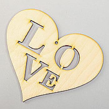 Заготівка дерев`яна Серце "Love", СР27 Заготівка дерев`яна Серце "Love", СР27