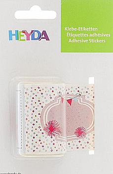 Стрічка паперових наклейок "Подарунок", 24 шт, 96*46 мм, Heyda Стрічка паперових наклейок "Подарунок", 24 шт, 96*46 мм, Heyda
