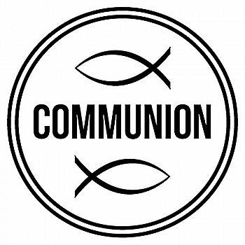 Штамп дерев`яний d=3,5 см "Communion - Fish/Спілкування - Риба", 10004181 ТМ "Artemio"