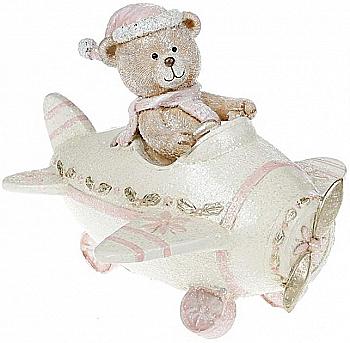 Фігурка-копілка "Ведмедик в літаку" 17 см, 707-305