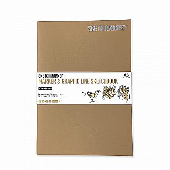 Скетчбук SKETCHMARKER В5 16 л., 180 г/м², брюно, MGLSM/BRUN Скетчбук SKETCHMARKER В5 16 л., 180 г/м², брюно, MGLSM/BRUN