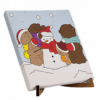 Полотно на підрамнику для малювання 9*9 см, FLR-046 Полотно на підрамнику для малювання 9*9 см, FLR-046