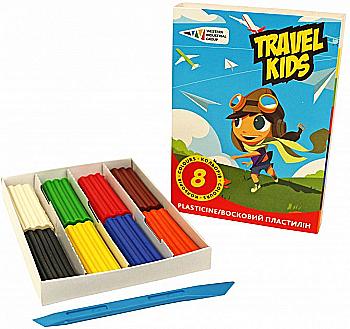 Пластилін восковий 8 кол., 12 гр "Travel kids", 331009/TK Гамма-Н Пластилін восковий 8 кол., 12 гр "Travel kids", 331009/TK Гамма-Н