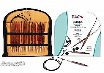 Набір змінних дерев`яних спиць "Deluxe" Cubics Symfonie-Rose, 25613 KnitPro