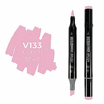 Маркер двухсторонний SKETCHMARKER Brush Раковина, SMB-V133 Маркер двухсторонний SKETCHMARKER Brush Раковина, SMB-V133