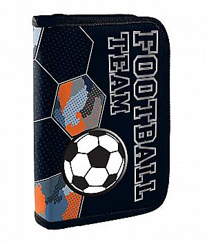 Пенал твердий YES одинарний без клапану HP-02 "Football", 532858 Пенал твердий YES одинарний без клапану HP-02 "Football", 532858