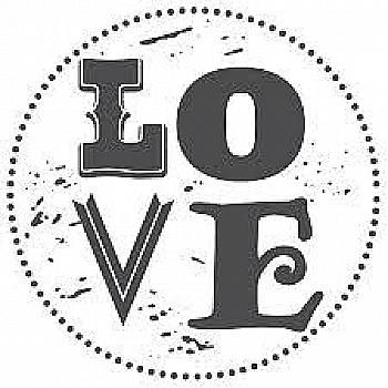 Штамп дерев`яний d=3,5 см "Love", WE4005 ТМ "Woodies"