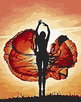 Набір для розпису по номерах 40*50 см "Магія танцю", 10244-AC