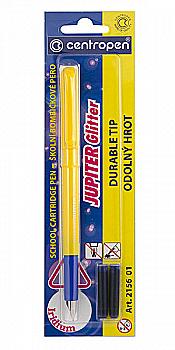 Ручка перьевая 2156\01BL Jupiter Glitter на блистере, Centropen Ручка перьевая 2156\01BL Jupiter Glitter на блистере, Centropen