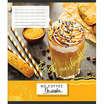 Тетрадь 48 кл YES No coffee no work, 765547