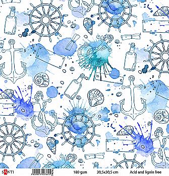 Бумага для скрапбукинга №13, 30.5*30.5 см, 740762