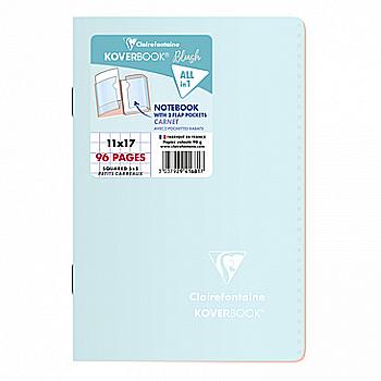 Блокнот 11*17 см 48 л. Koverbook Blush, клетка, на скобе, пластиковая обложка, бумага белая (цвета в ассорт.), 941681C Блокнот 11*17 см 48 л. Koverbook Blush, клетка, на скобе, пластиковая обложка, бумага белая (цвета в ассорт.), 941681C