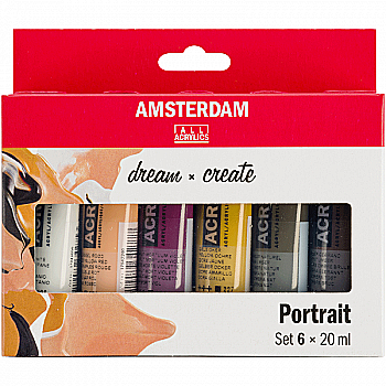 Набор акриловых красок Amsterdam Portrait, 6*20 мл, Royal Talens Набор акриловых красок Amsterdam Portrait, 6*20 мл, Royal Talens