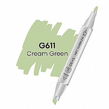 Маркер двухсторонний Cream Green - Кремово-Зеленый, G611, 99IDEAS Маркер двухсторонний Cream Green - Кремово-Зеленый, G611, 99IDEAS